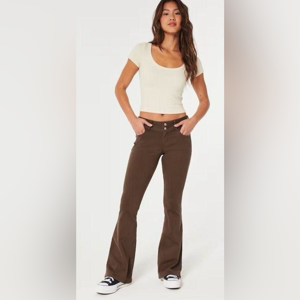 Hollister Brown Low Rise Flare Pants | Size: 6R
